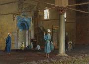 Jean Leon Gerome Priere dans la mosquee oil painting on canvas